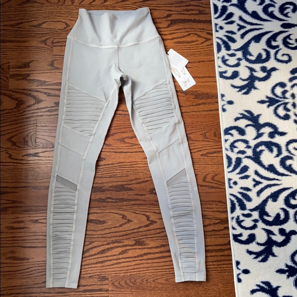 Alo Yoga High Waist Washed Moto Legging